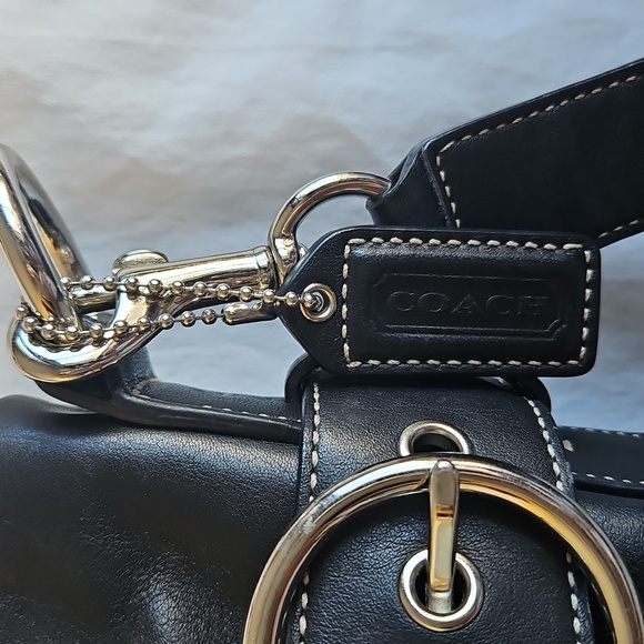 Coach Elegant Black Leather Crossbody Bag - Picture 7 of 8